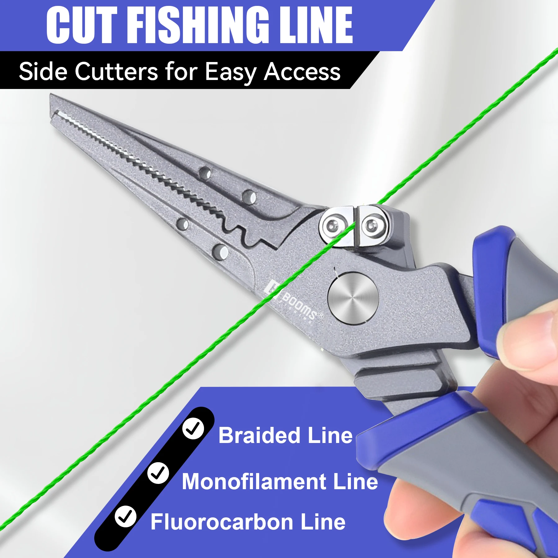 Alicates Booms Fishing 20cm – Extractor, cortatrenzado y abre anillas - imagen 3