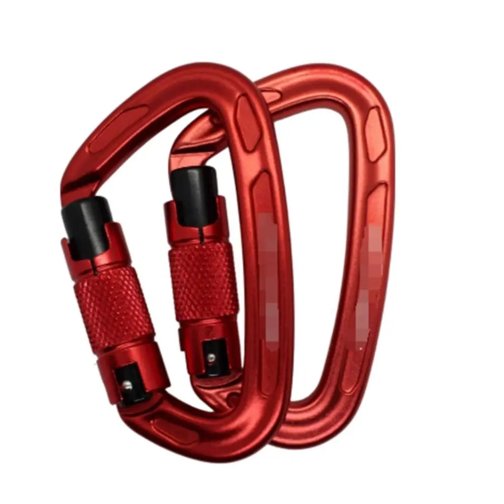 Mosquetón de pesca aluminio 25KN forma D – Bloqueo de seguridad - imagen 3