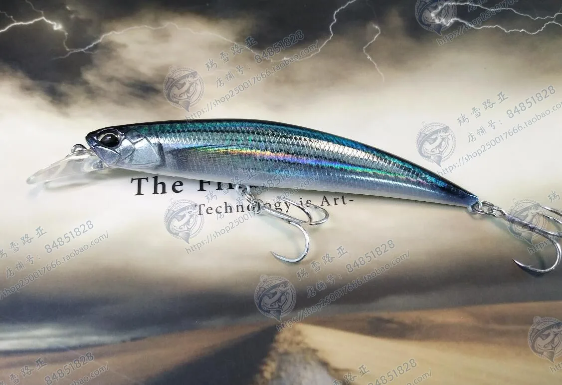 Japón DUO SPEARHEAD RYUKI 110S Mino sumergido 21g, Trembling, Beaked, Blue Bass trucha - imagen 5