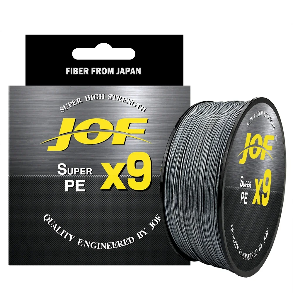 JOF marca X9 hebras fuerte hilo de pescar de PE 100M multifilamento duradero de baja memoria trenzado líder alambre 4 colores 0,14-0,40mm Pesca - imagen 3