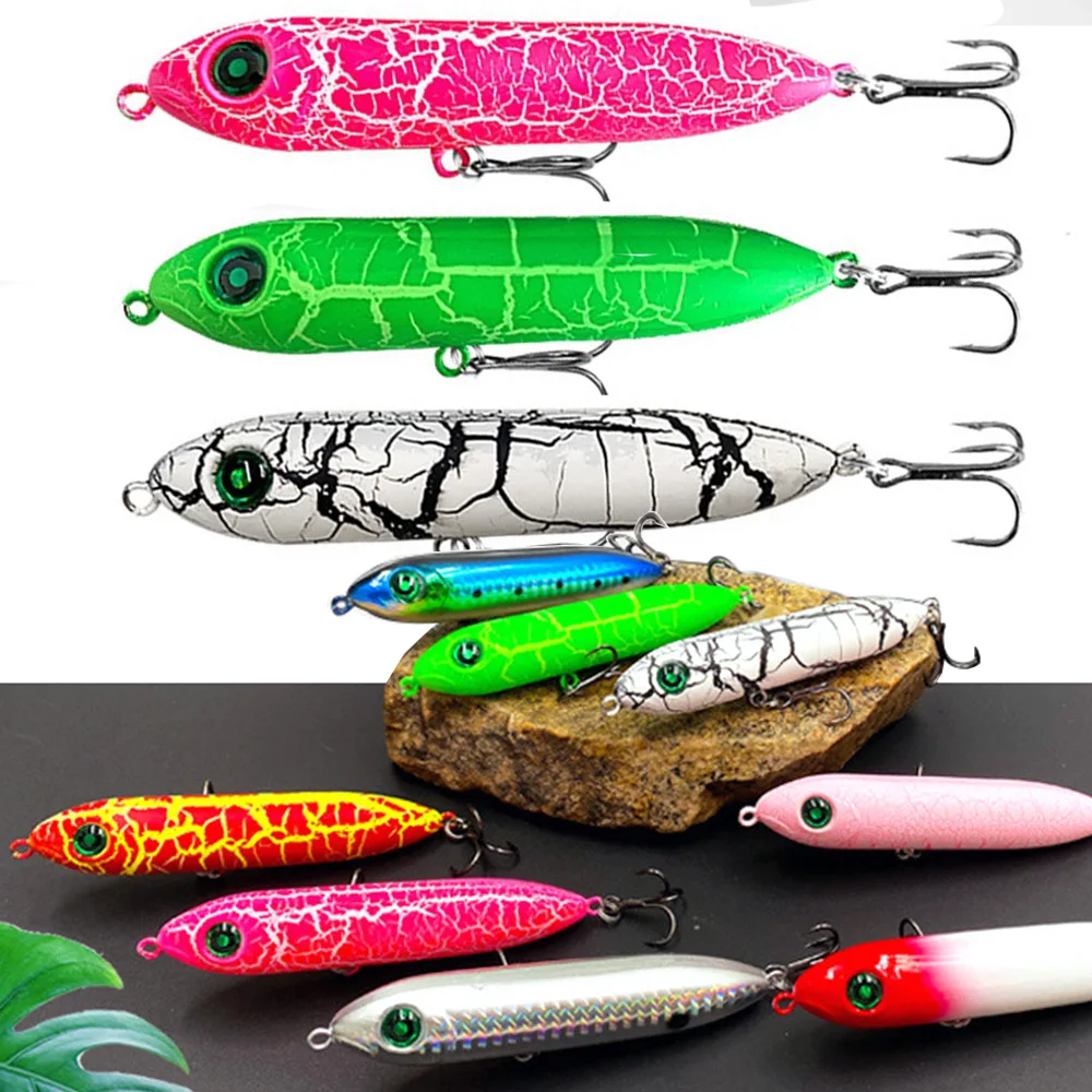 Señuelo de pesca superoespook de 10cm y 12g, cebo Artificial para caminar sobre el perro, para superficie, Lucio, Redfish, trucha, lubina, cebo de pesca - imagen 4