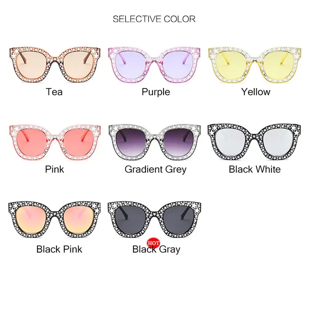 Gafas de sol de gran tamaño con montura de diamantes de imitación Retro, gafas de sol para mujer, gafas de sol cuadradas - imagen 4