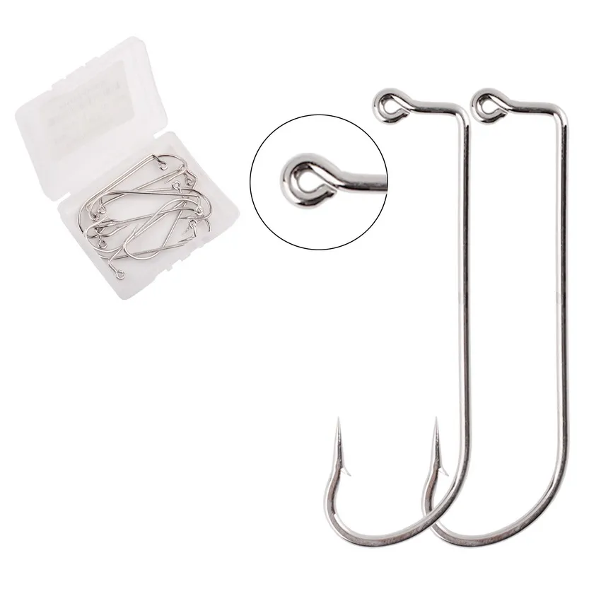 10 unids/caja 2 # -5/0 #   O'shaughnessy Hengelsport Series 91751 anzuelos de Pesca anzuelo Jigs anzuelo grande Pesca Anzol Peche Pesca de carpa