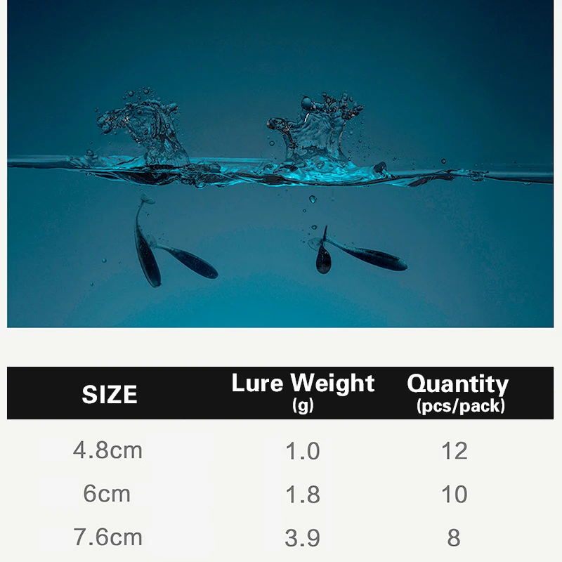 BassTalker Mini Swing 8-12 unids/lote señuelo de pesca suave 2-3 pulgadas señuelos de cola de paleta para lubina trucha carpa NED Rig Drop Shot Jig Heads - imagen 3