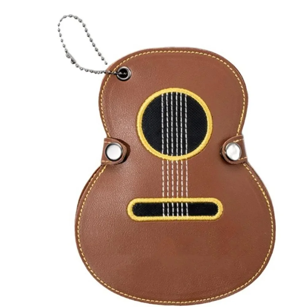 Estuche protector para púas de guitarra de gran capacidad, Clip para púas de guitarra duradero y sencillo, bolsa para púas de guitarra para personas mayores de PU, guitarra acústica - imagen 5