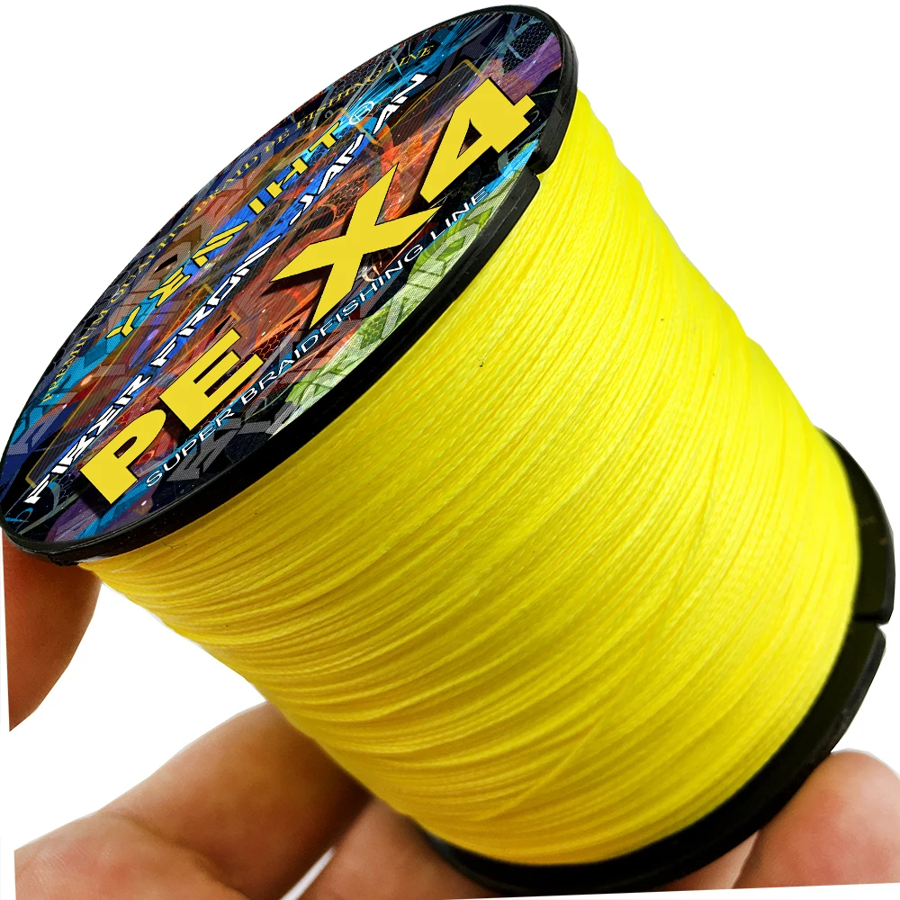 Línea de pesca trenzada de 4 hebras X4, 300M, 500M, 1000M, 10-80LB, multifilamento, alambre PE suave para señuelo, fundición de pesca - imagen 3