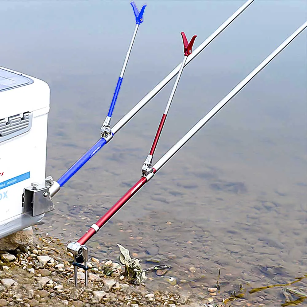 JOSBY-soporte para cañas de pescar telescópicas, accesorio plegable de mano de acero inoxidable, 1,5 M, 1,7 M, 2,1 M, 2,3 M, nuevo, 2023 - imagen 5
