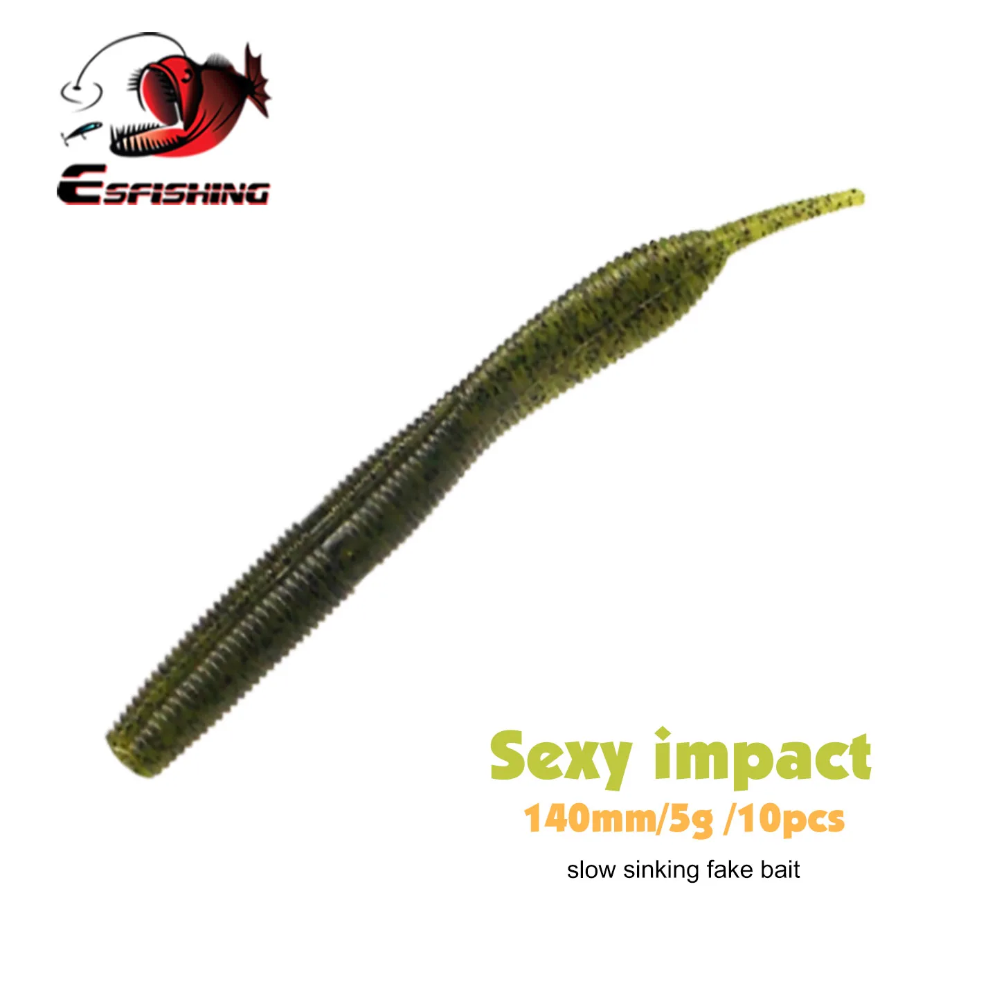 KESFISHING Señuelo blando lubina con aroma a camarón