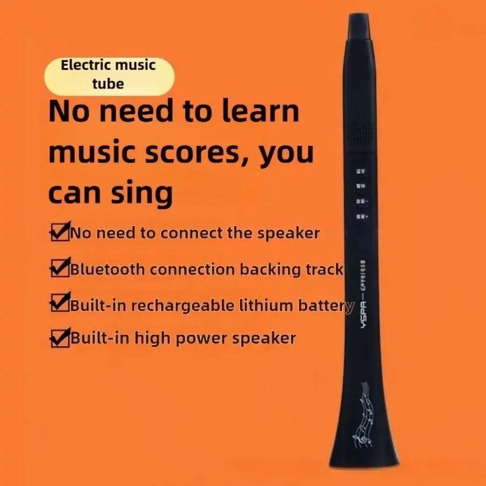 Tubo de música eléctrica portátil, conexión Bluetooth, altavoz de alta potencia, soplete eléctrico, recargable por USB, fácil de operar - imagen 5