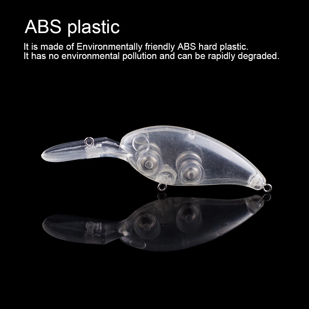 Hanlin-Señuelos de Pesca de plástico duro, cebos artificiales flotantes sin pintar, aparejos de trucha Wobbler, 10/20 piezas, 10CM, 13G - imagen 5