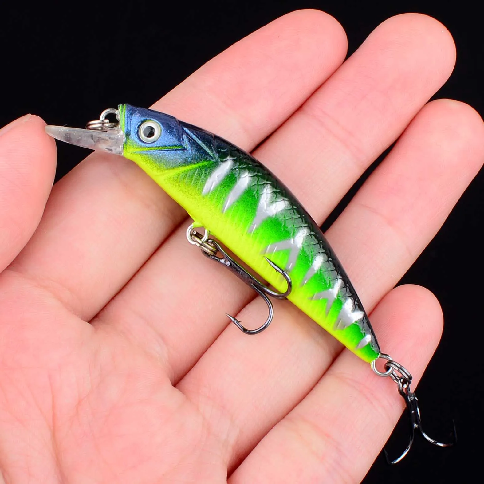Wobbler Minnow para Trucha y Lucio – Ojos 3D | Cebo Artificial - imagen 5