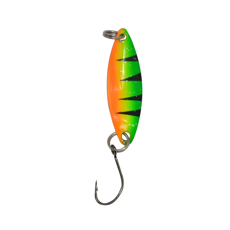 JYJ-señuelo de pesca de metal, cuchara giratoria, perca, cebo de trucha, 2g, 7 piezas por bolsa - imagen 4