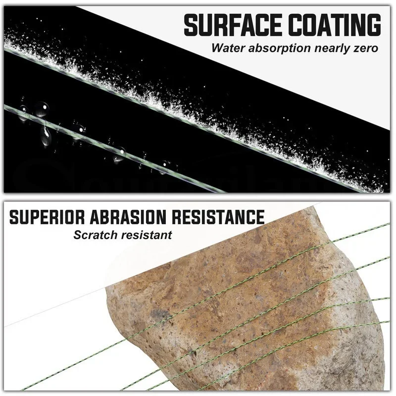 Sougayilang 150M 350 550M 4 hebras Pe línea de pesca trenzada mezcla de colores línea de punto 20-78LBS línea de pesca suave y duradera - imagen 3