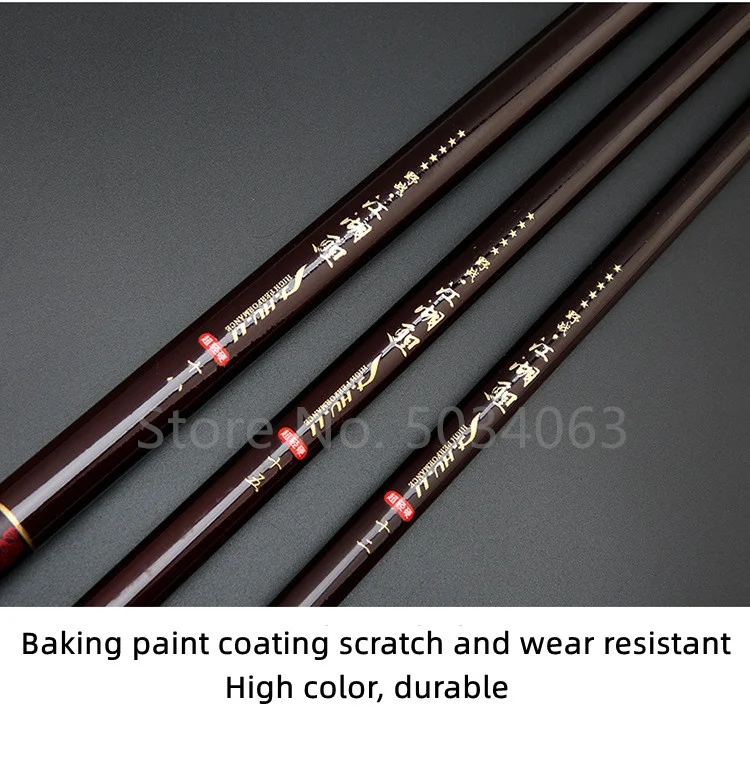 Cañas de pesca de alta calidad con recubrimiento de pintura duradera y resistente a los arañazos
