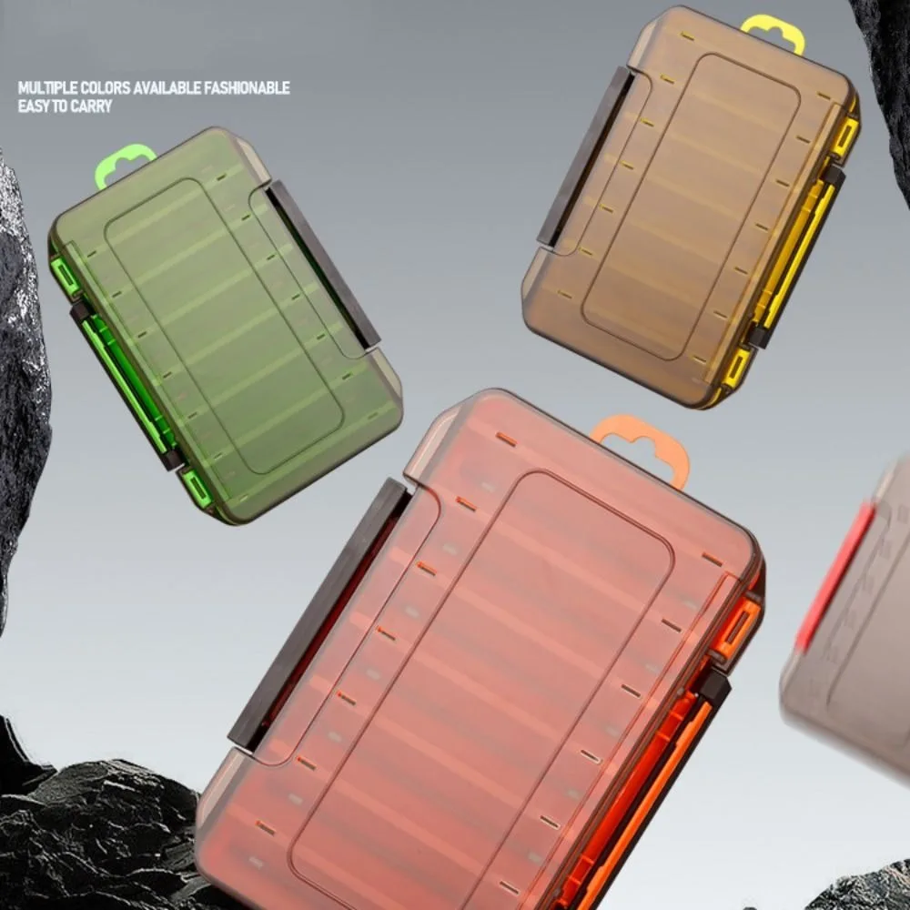 Caja de aparejos de pesca de polipropileno, 6 colores, caja de herramientas de cebo suave de doble cara, 14 compartimentos, cajas para anzuelos, accesorios de pesca - imagen 3