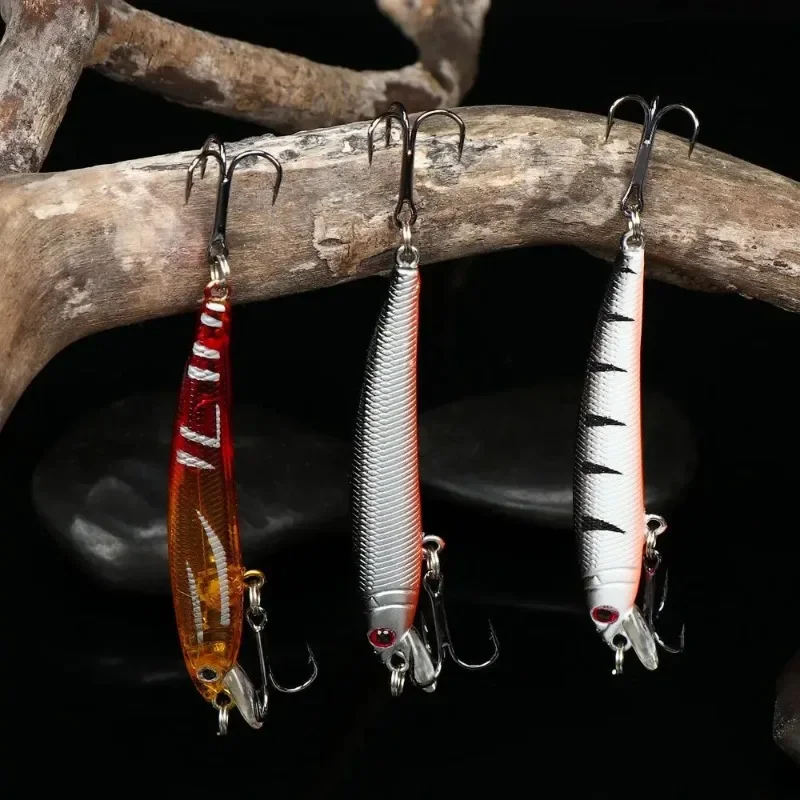 Señuelo duro minnow con anillas de cuerda para agua dulce - imagen 3