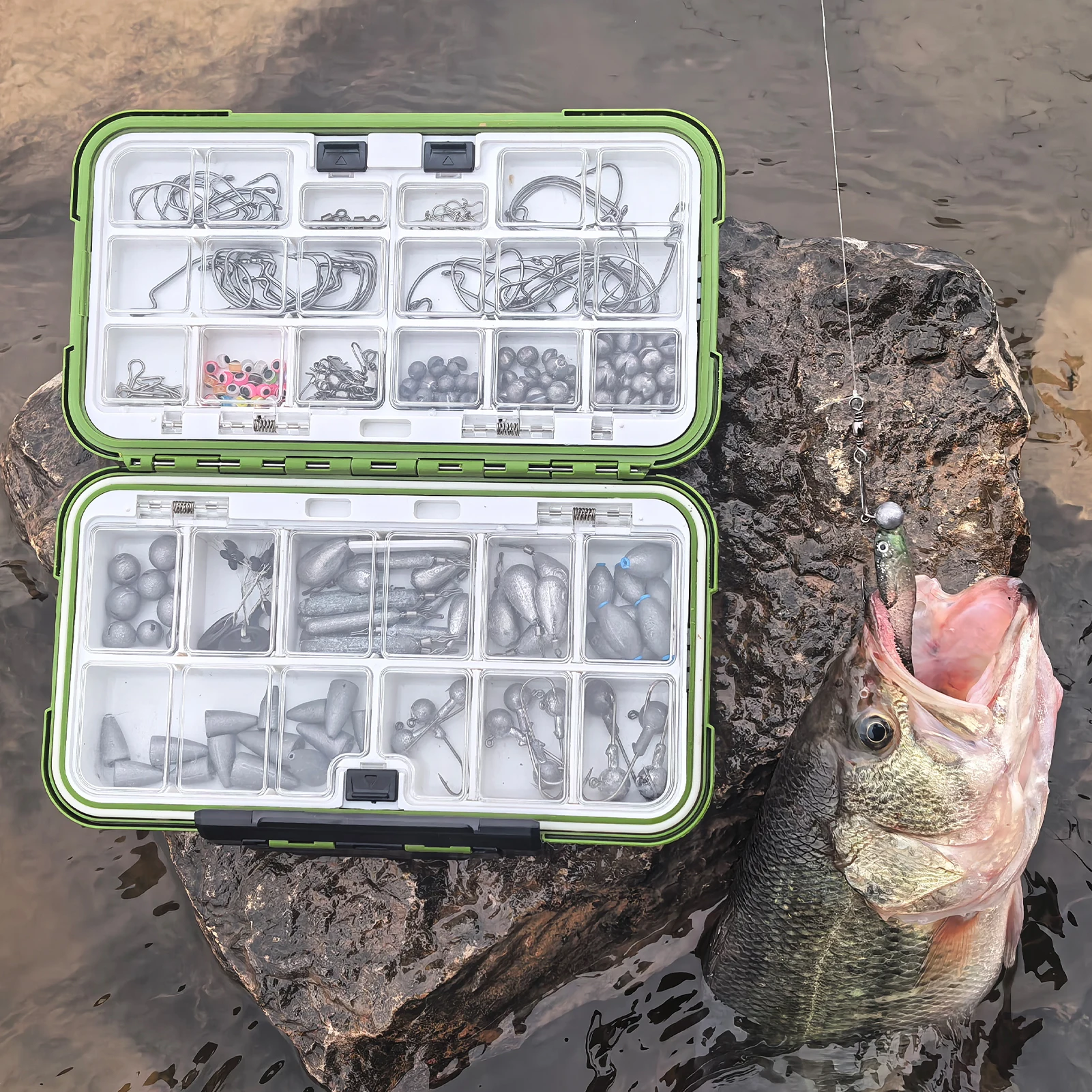 Kit de pesca completo con mochila, alicates y señuelos para agua salada - imagen 5