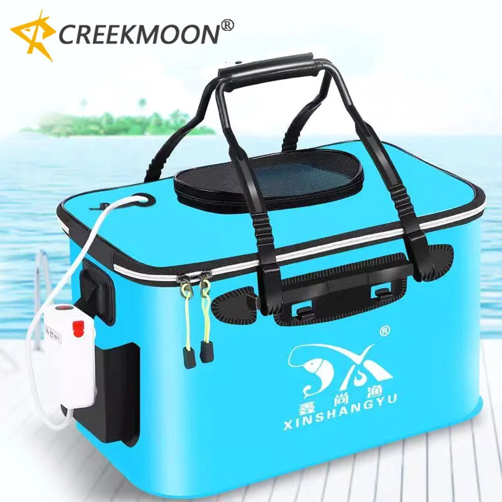 Cubo de pesca plegable EVA para peces vivos y aparejos