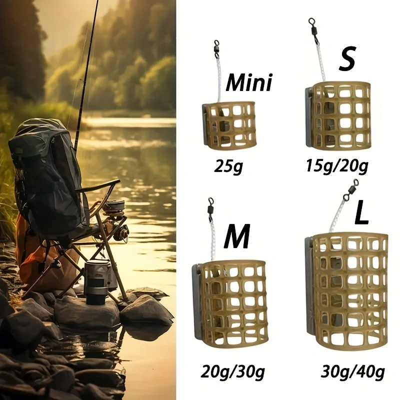Alimentador de malla para carpa con agarre y cuatro compartimentos - imagen 3