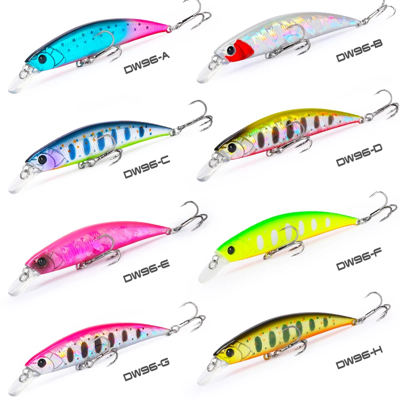 Señuelo de pesca TSURINOYA, pececillo que se hunde 80S, 12g, DW96, 8cm, cebo duro grande para pez roca, Jerkbait, corriente de agua dulce, Wobbler de agua salada - imagen 4