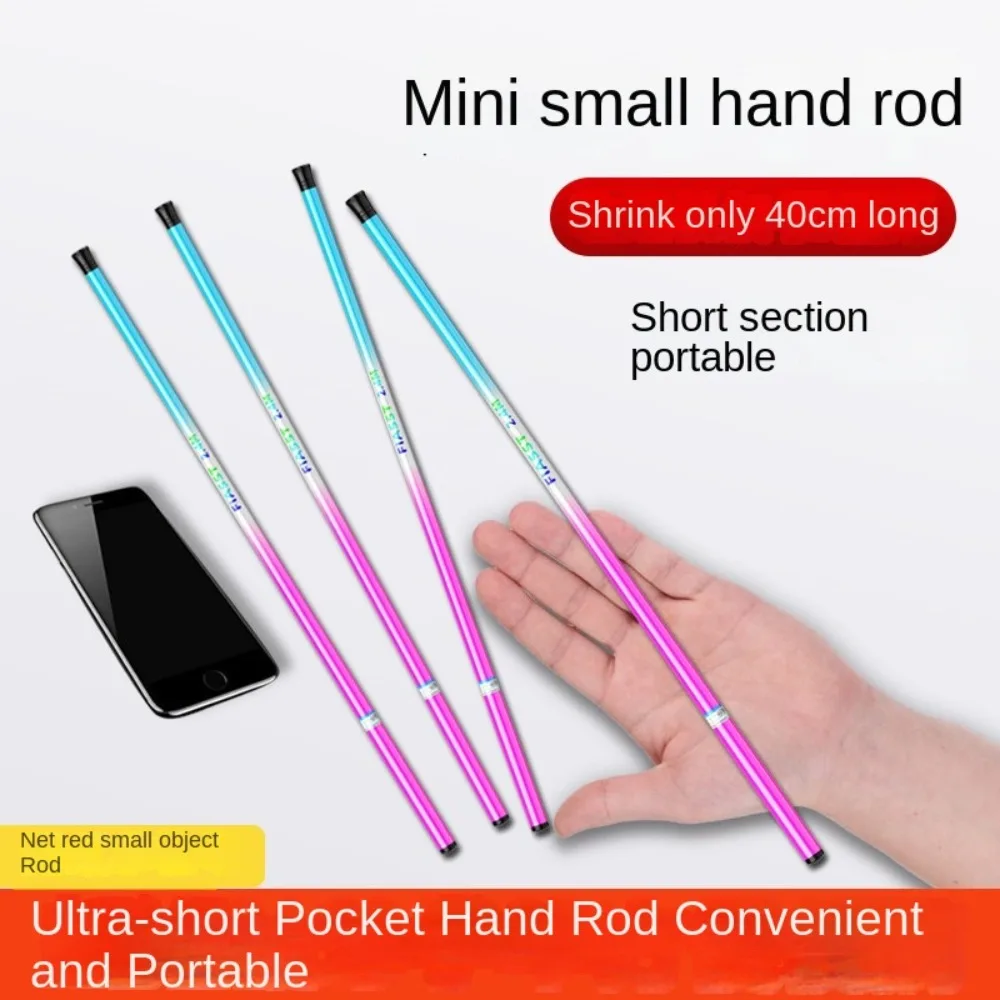 Caña de pescar telescópica, Kits completos, carrete de pesca Spincast, juego de cañas de pescar de fibra de carbono, Combo de caña alimentadora de 1,5 m-3,6 m - imagen 4