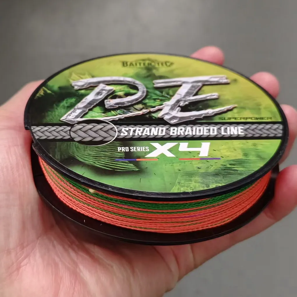 Línea de pesca de 4 hebras, línea de pesca de PE trenzada de 100M, línea de pesca fuerte, multifilamento, herramienta de sedal duradera - imagen 5