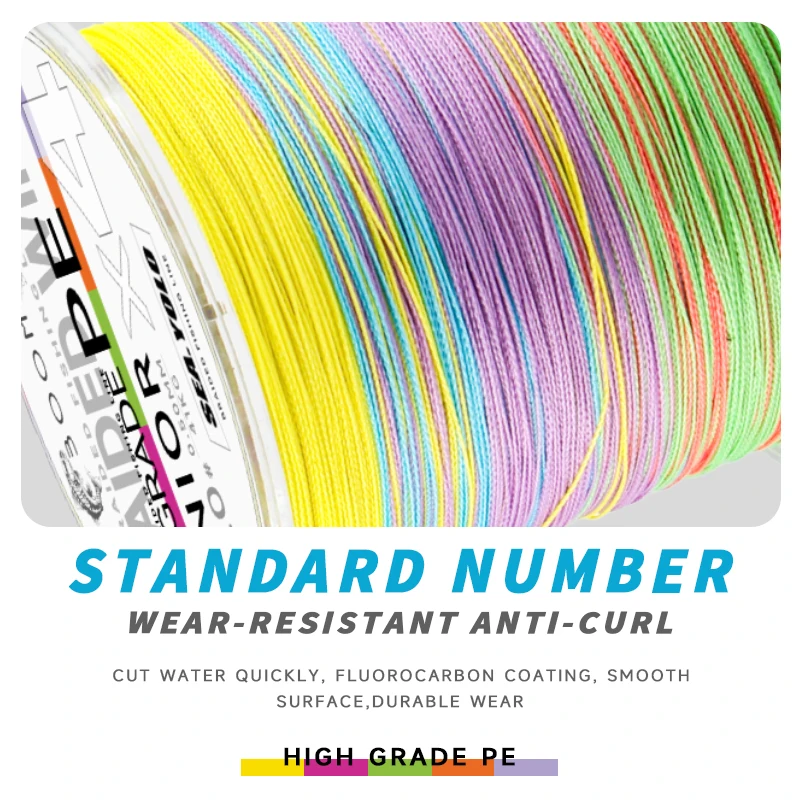 Sea.Yolo-sedal de pesca trenzado de 4 hebras, 300M, PE, 8-90LB, multifilamento, pesca de carpa suave para pesca en el mar - imagen 2