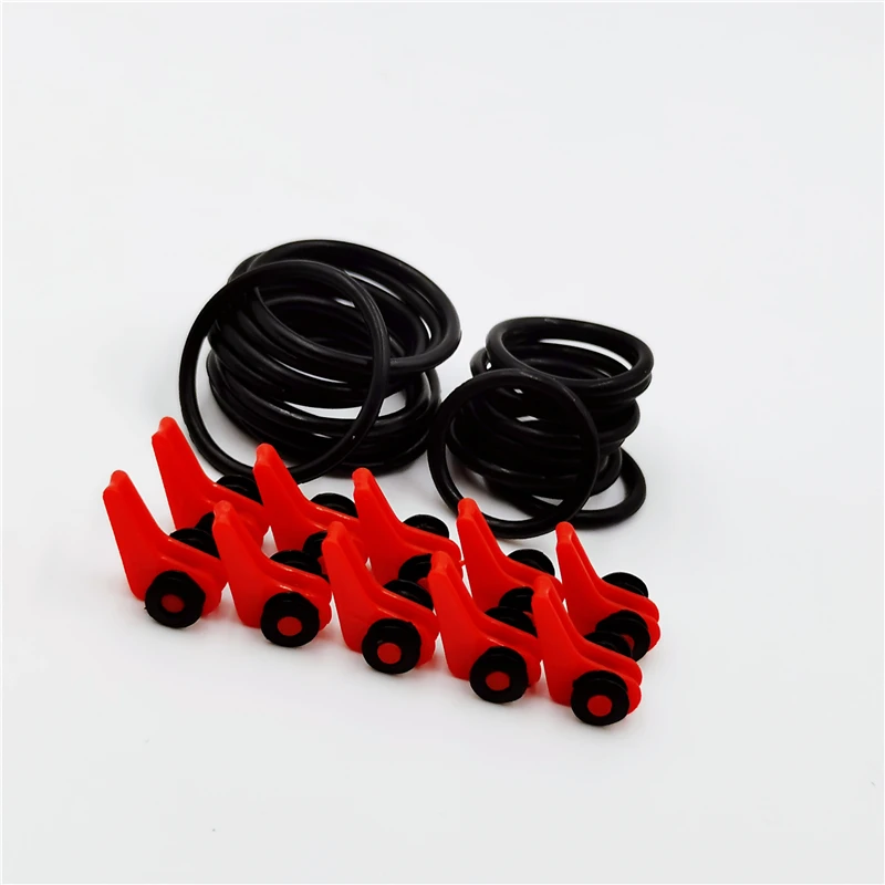10 unids/lote caña de pescar gancho Keeper-anillo de silicona seguro Iso Hold cebo señuelos y plantillas para una pesca segura y fácil - imagen 3