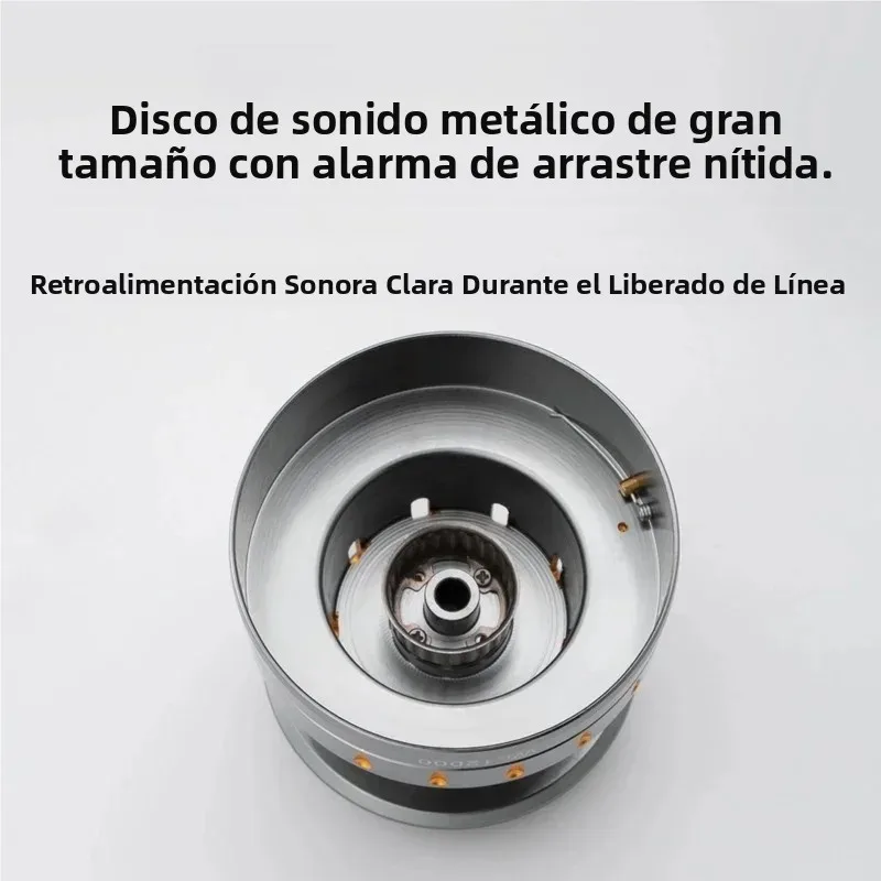 Huidiao-carrete de pesca de gran juego, carrete/mango/pie de Metal resistente, 5 + 1BB, carrete giratorio de juego cero, fundición suave, 18KG para agua de mar - imagen 5