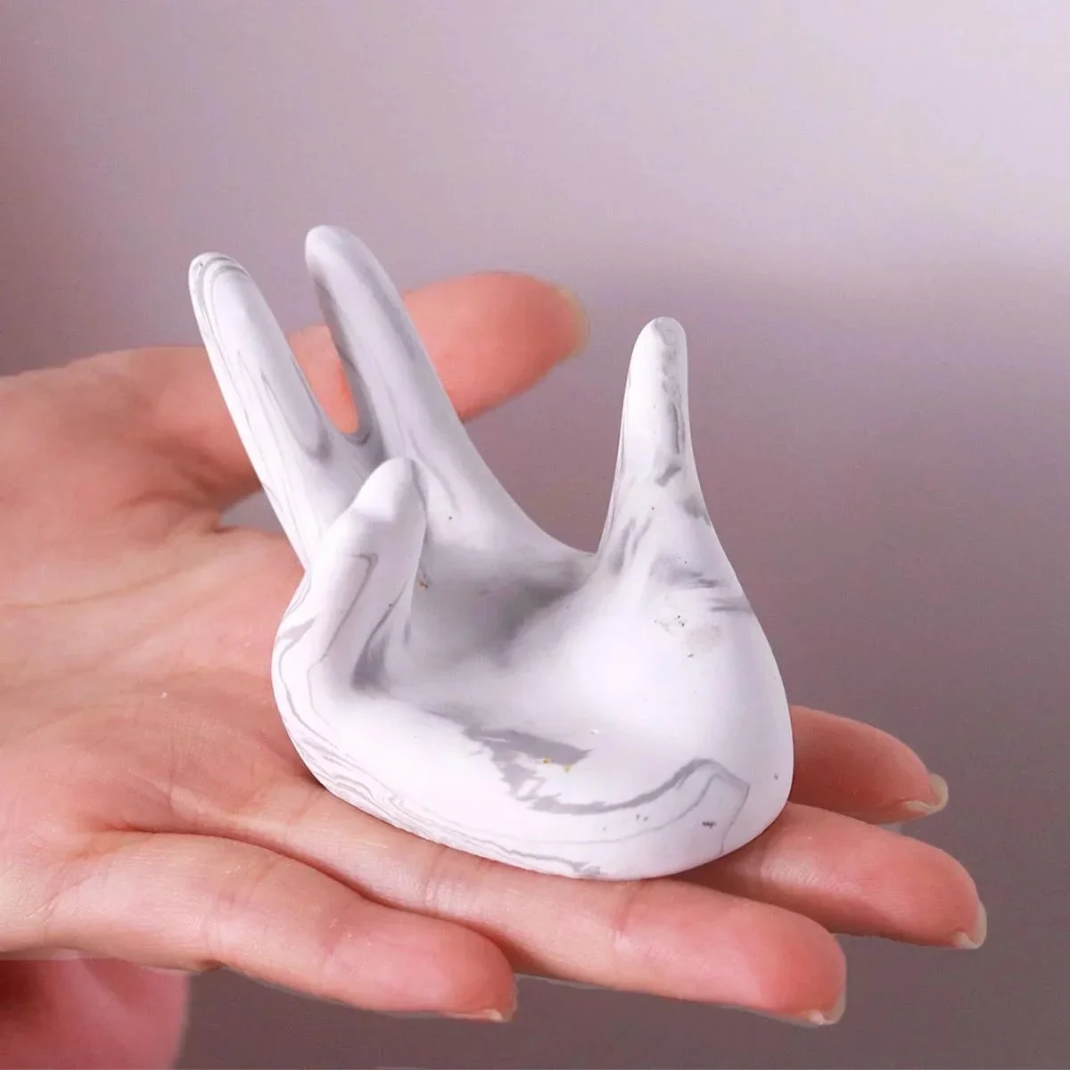 Soporte de anillos creativo, molde de silicona, estante de presentación de joyería, molde de vela hecho a mano, Molde de resina Epoxy, soporte para collar y pendientes DIY - imagen 4