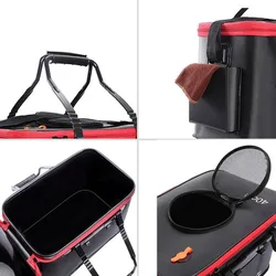 JSFUN Cubo de pesca plegable EVA para peces vivos