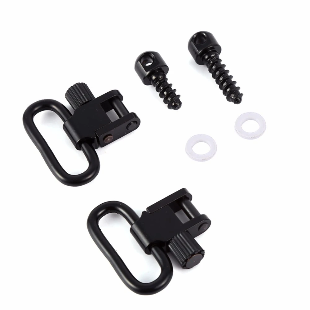 Correa para escopeta de caza, adaptador de eslinga para rifle, accesorios de eslinga para hombro de 2 puntos, cinturón de bolsa de arena de cuero para pistola giratoria de pared - imagen 3