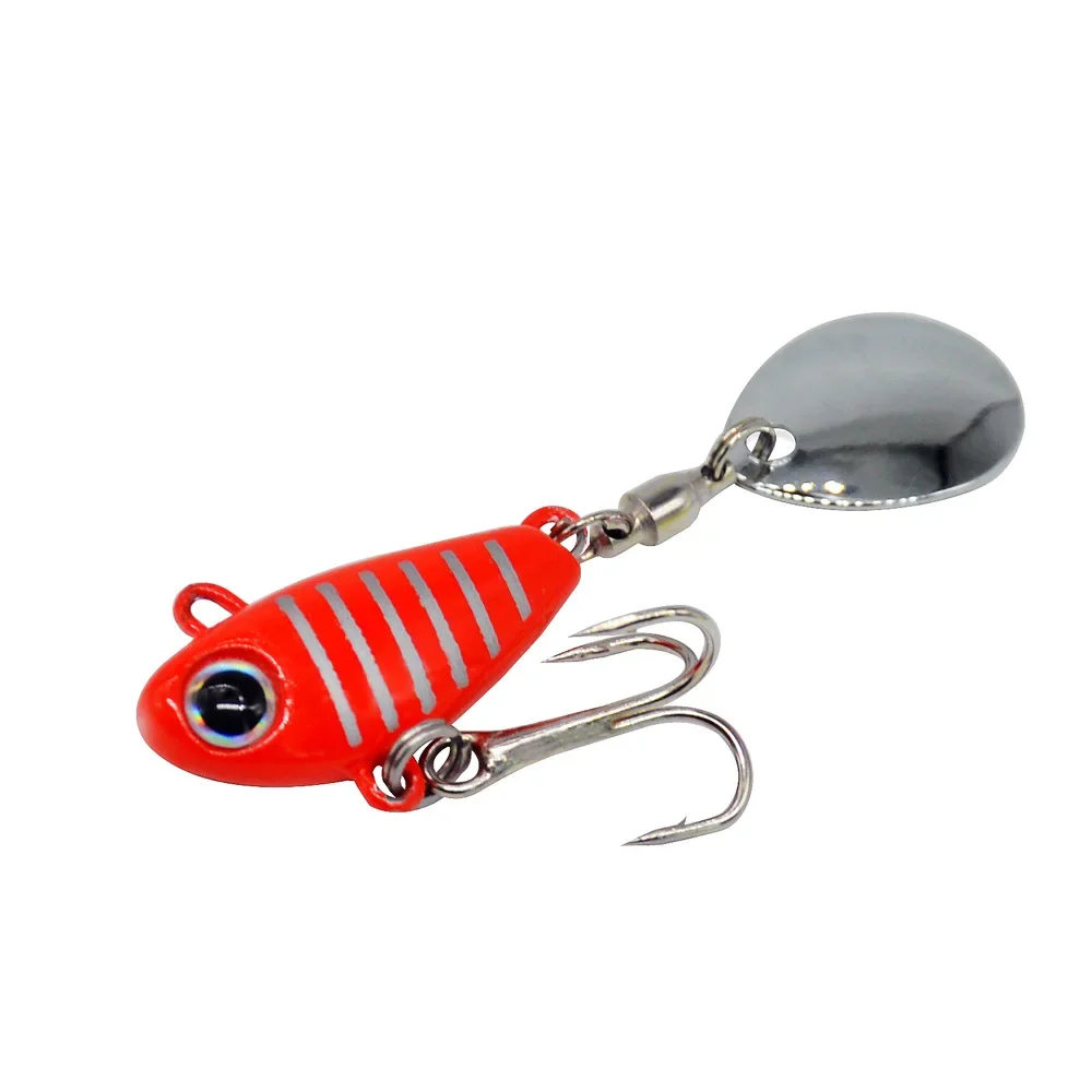 MUKUN 1 Uds 10g Spinning Tail-spinner VIB Metal Swimbait Señuelos de Pesca cebo Artificial carpa aparejos de pesca Spinnerbait - imagen 4