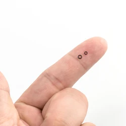 Anillo sólido acero inoxidable para pesca con mosca seco y húmedo