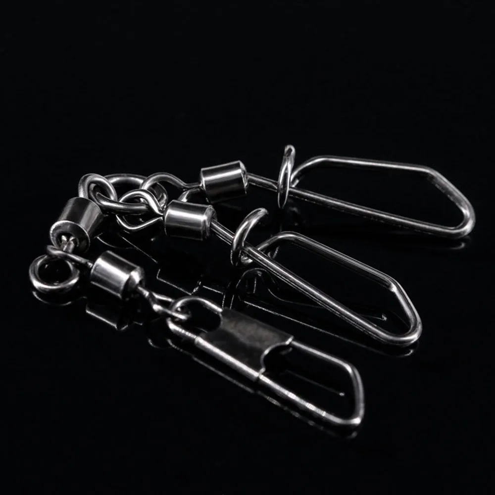 Pin giratorio de madera para camarones, conector de Pin giratorio de anillo de ocho caracteres, adecuado para pesca en barco y accesorios de pesca en el mar, 5 uds. - imagen 4