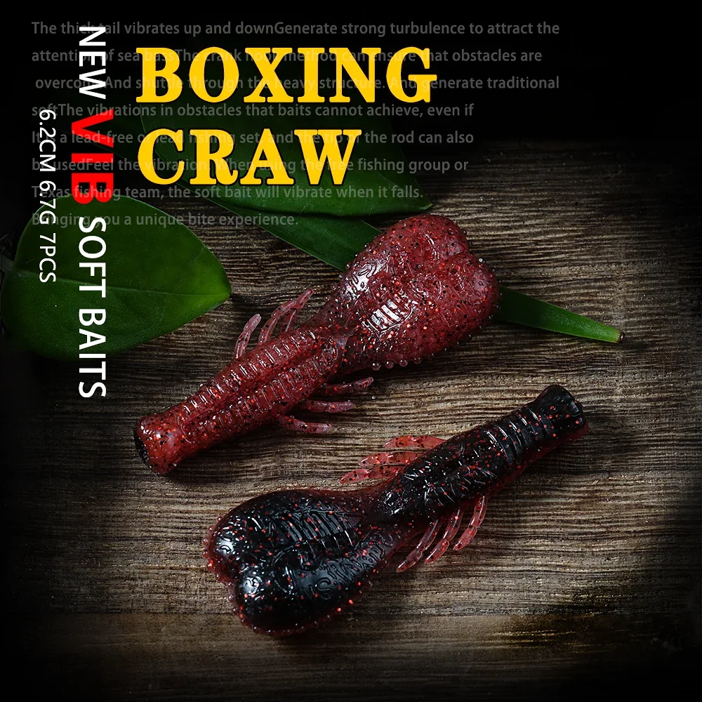 Cebo en barra de 6,2 cm, 6,6g, señuelos de plástico blando de peso pesado, cebo Artificial para oruga, señuelo de sábalo de silicona para pesca de lubina - imagen 2