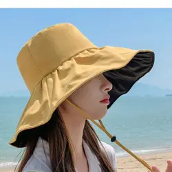 Gorra cubo anti-UV plegable portátil de pesca primavera-verano