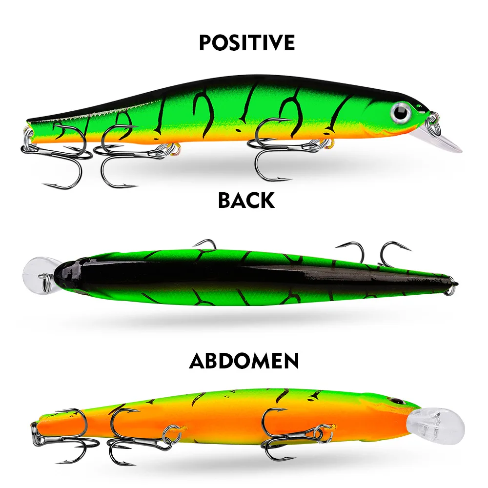 TSUYOKI Minnow Wobblers Watson 110mm 17g Sistema de peso magnético Señuelo de pesca de fundición larga, Buceo 0,8-1,2 m Jerkbaits, ZipBait Orbit 110 - imagen 2