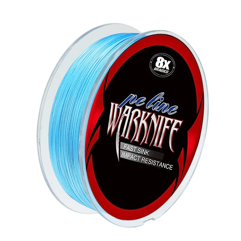 Warknife-sedal de pesca W8 de 300m, 500m, 8 hebras trenzadas, multifilamento, PE, 6-300LB, tejido para pesca de carpa en agua salada - imagen 2