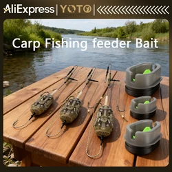 Montajes Hair Rig preatados para carpa – Method feeder con anzuelos dobles