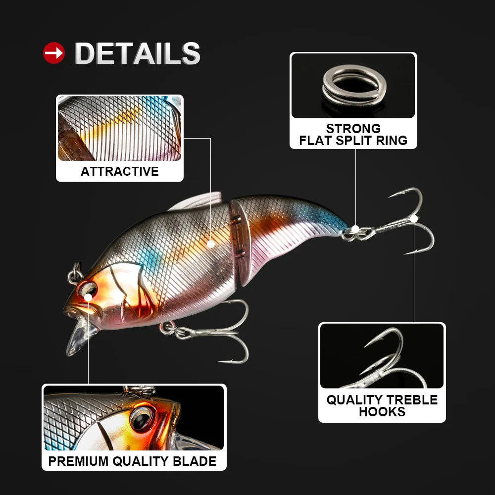 TSUYOKI 2024 Swimbait señuelo de pesca vibración X Vatalion cebos 71mm 10,5g Wobblers flotantes Isca señuelos artificiales IMA - imagen 4