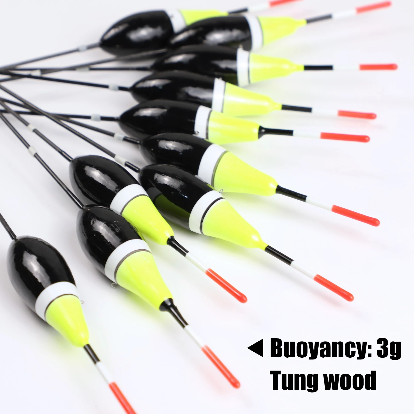 Flotadores de corcho Bobber iluminado Libre Fisher de 3 g para pesca - imagen 3