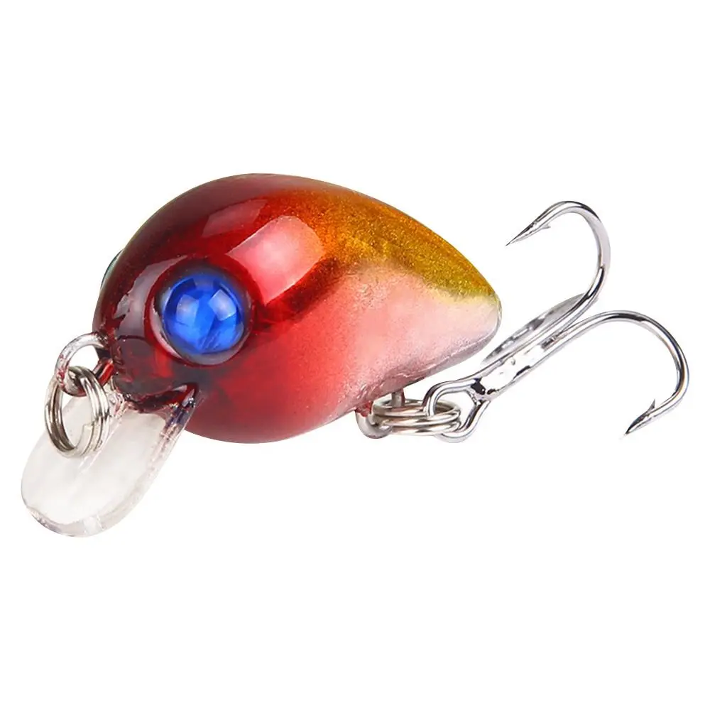 Mini señuelo de pesca de 10 piezas, anzuelos de Pesca, Señuelos de pececillos, Crankbaits de lubina, aparejos de manivela de hundimiento, señuelo Artificial de lubina - imagen 3