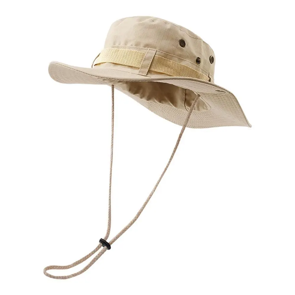 Sombrero de pescador de ala ancha para hombre, sombrero de cubo con protección UV para exteriores, Safari, caza, senderismo, malla, protector solar para playa - imagen 2