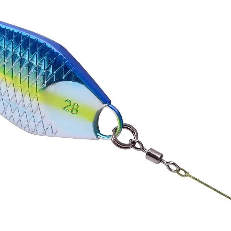ILURE-señuelo de pesca de 5 piezas, plantilla de Metal VIB 7g-28g, cebo duro Artificial, ojos 3D, Wobblers de hundimiento, aparejos de pesca de mar, lubina y trucha - imagen 5