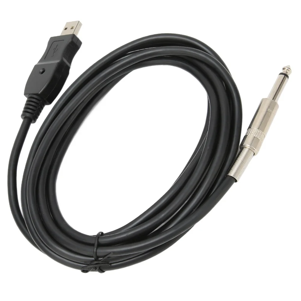Cable USB a jack mono para guitarra eléctrica para instrumentos - imagen 2