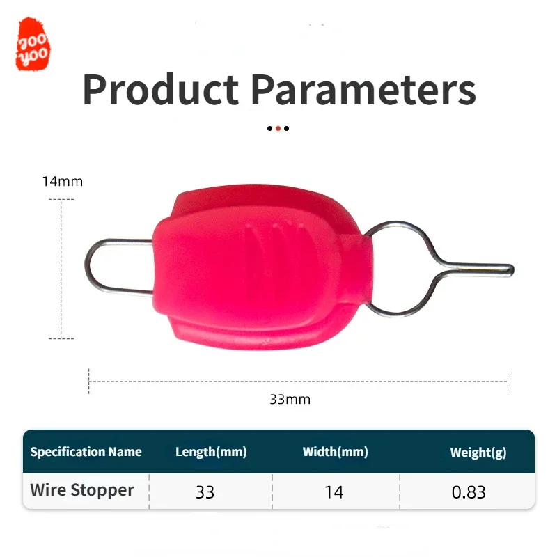 Tapón de línea de piezas ABS, anillos de agarre convenientes, carrete de tambor, carretes en forma de lágrima, accesorios de alambre de bloqueo, accesorios de pesca, 10 Uds. - imagen 4