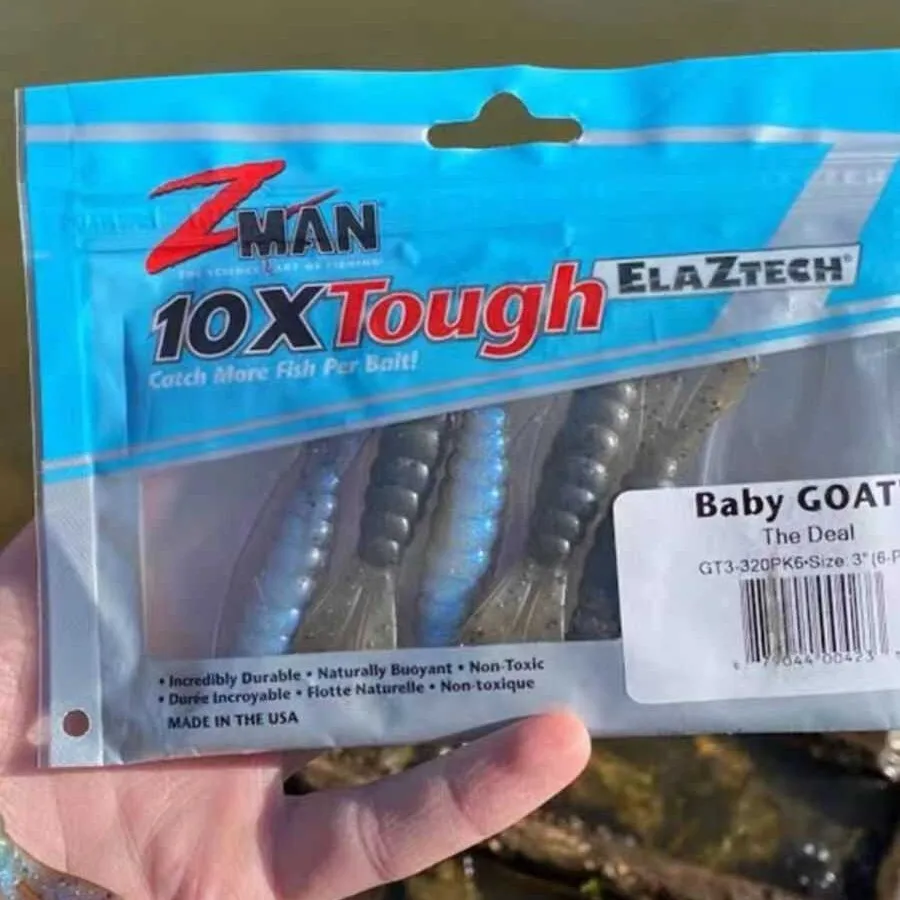 ZMAN 3 pulgadas 4 pulgadas bebé BILLY cabra NED grupo de pesca lubina cebo suave doble cola suave insecto cebo falso señuelo cebo - imagen 4