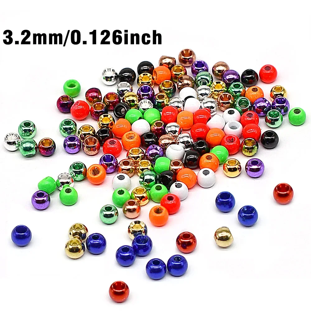 12 Uds. Cuentas de latón multicolores cabeza de cuentas de ninfa Stonefly Streamer Jig accesorios de pesca paquete de materiales para atar moscas - imagen 4