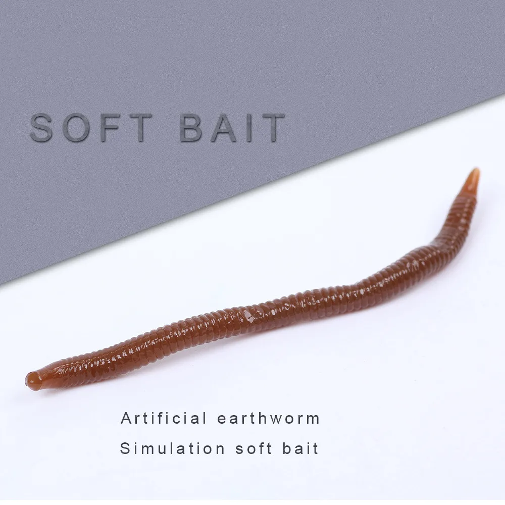 Cebo suave de gusano rojo realista, aditivo de Camarón, señuelo de pesca de gusano de tierra, cebos artificiales de silicona, aparejos de carpa para lubina, 30 unidades por lote - imagen 2